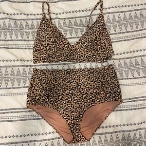 Leopard Print Bikini Set
